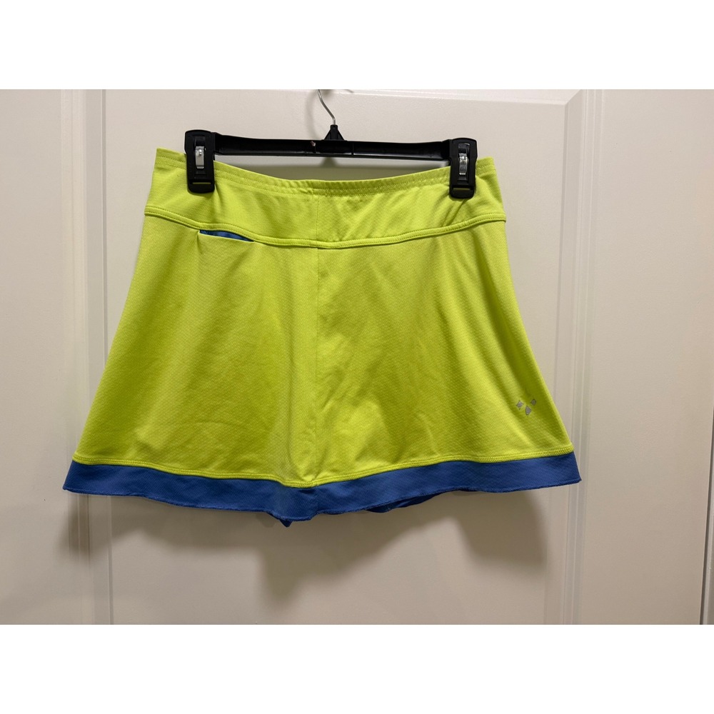 Jofit Women Neon Lime Green Blue Athletic Tennis Golf Skort Size S